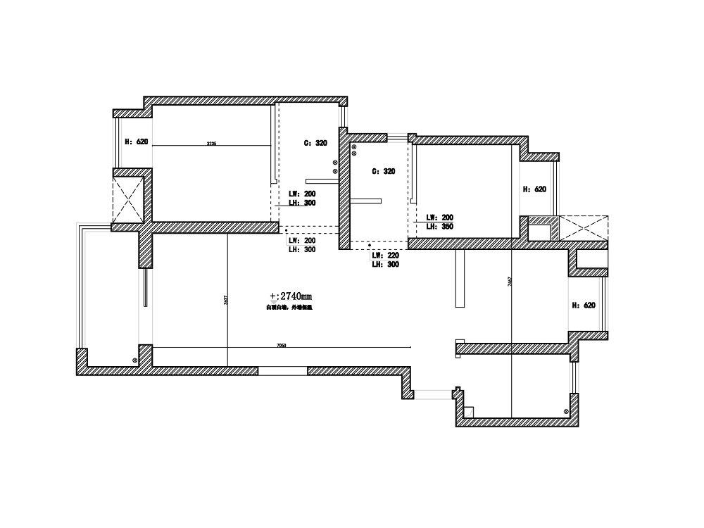 中建福地星城126平現代風格裝修效果圖